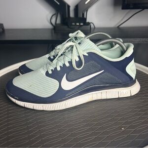 Women's Navy and Light Blue Athletic Shoes